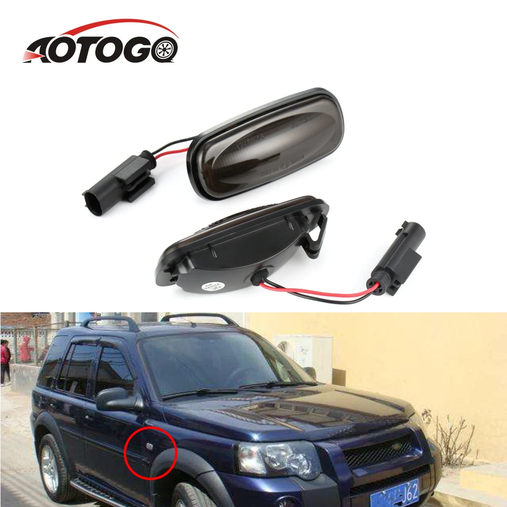 2pcs LED Side Marker Light Lamp Smoke For Land Rover side light turn signal For Discovery 2 1999-2004 Freelander 02-05 Defender
2pcs LED Side Marker Light Lamp Smoke For Land Rover side light turn signal For Discovery 2 1999-2004 Freelander 02-05 Defender