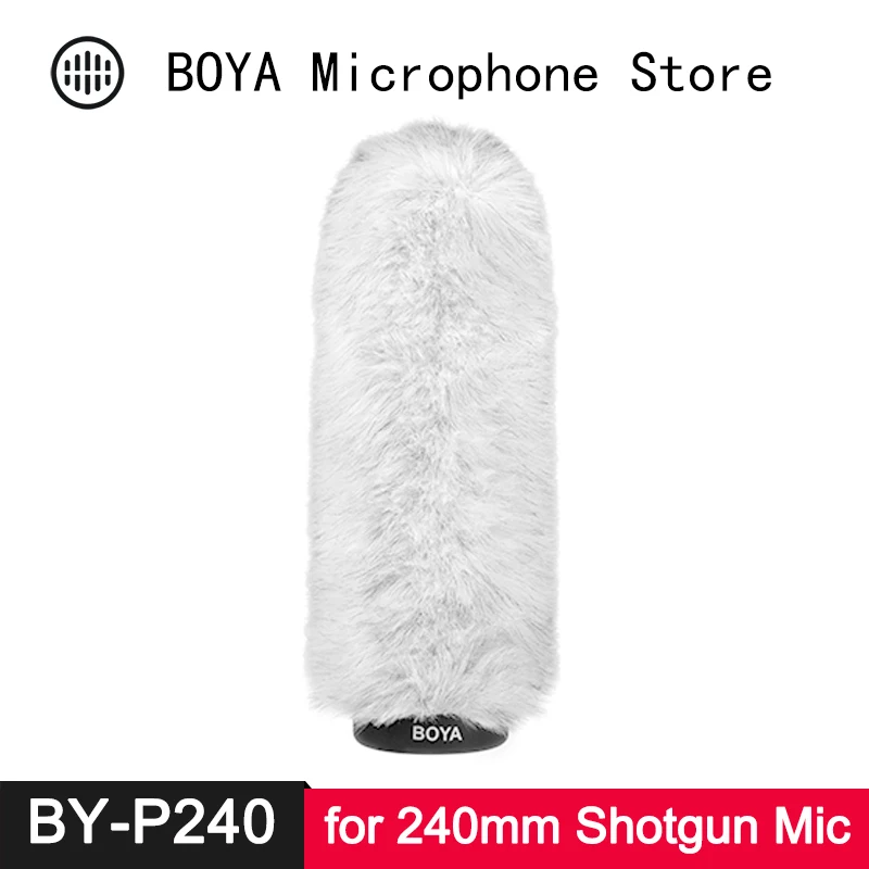 BOYA 240mm Microphone Fur Windscreen Windshield for BY-PVM1000L Vidpro XM-88 CK 98 460 SE300 B+ Capsule AT8035 Azden SGM-2X VP89
BOYA 240mm Microphone Fur Windscreen Windshield for BY-PVM1000L Vidpro XM-88 CK 98 460 SE300 B+ Capsule AT8035 Azden SGM-2X VP89