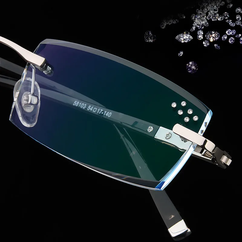 Mens eyewear prescription black decorative stones rimless eyeglasses myopia frame glasses diamond prescription glasses frames
Mens eyewear prescription black decorative stones rimless eyeglasses myopia frame glasses diamond prescription glasses frames