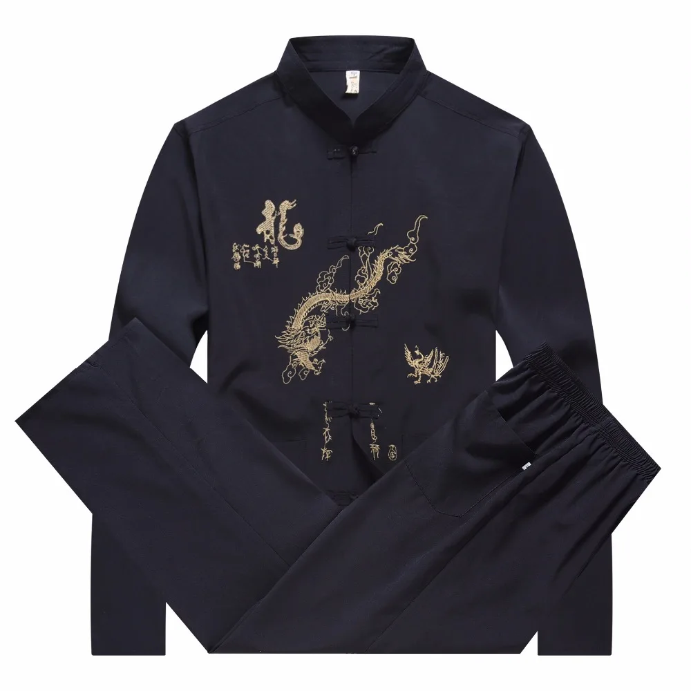 New Chinese Men Cotton Kung Fu Suit Embroidery Wu Shu Uniform Tai Chi Clothing Long Sleeve jacket+Pant M L XL XXL XXXL
New Chinese Men Cotton Kung Fu Suit Embroidery Wu Shu Uniform Tai Chi Clothing Long Sleeve jacket+Pant M L XL XXL XXXL
