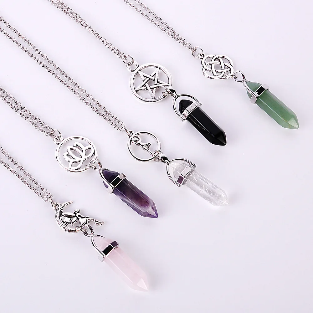 New Product Stars Lotus Flower Pendant Fairy Maiden Necklace Colour Hexagonal Column Warhead Sweater Chain Jewelry Christmas
New Product Stars Lotus Flower Pendant Fairy Maiden Necklace Colour Hexagonal Column Warhead Sweater Chain Jewelry Christmas