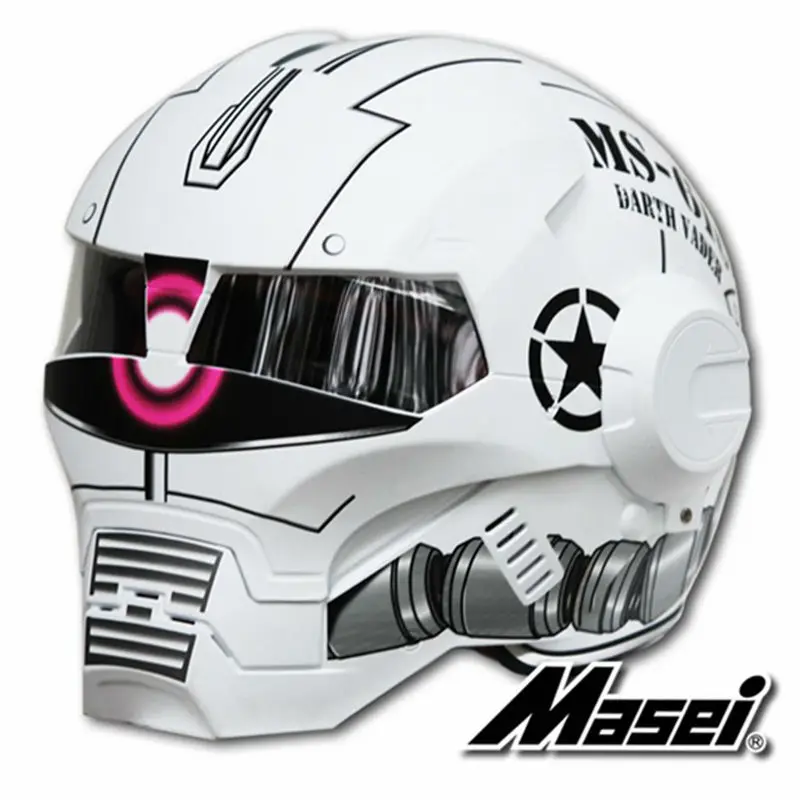 2016 MASEI zaku Dumb Matte white IRONMAN Iron Man helmet motorcycle helmet retro half helmet open face helmet 610 ABS casque
2016 MASEI zaku Dumb Matte white IRONMAN Iron Man helmet motorcycle helmet retro half helmet open face helmet 610 ABS casque