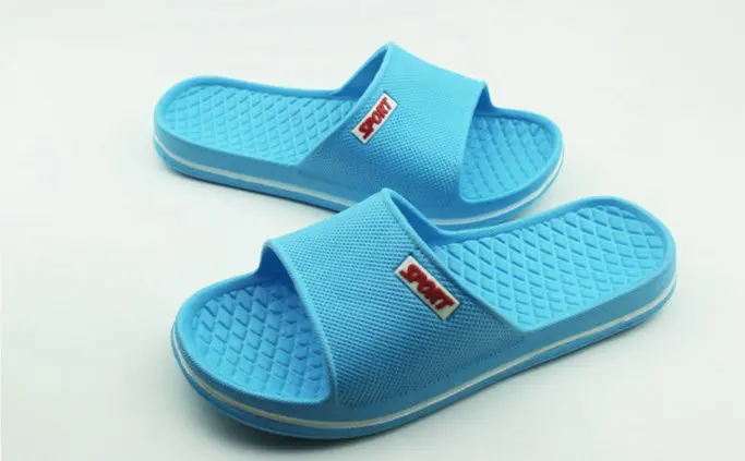 Summer Pure Color Lovers Household Disposable Bath Slippers Spa Hotel Slippers Bathroom Anti-skid Mens And Womens Soft Slide Slippers (2)