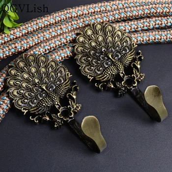 QGVLish 2Pcs Peacock Curtain Hooks Tassel Brush Hat Coat Hanger Holder Hook Curtain Accessories Tiebacks Holdback Home Decor 
QGVLish 2Pcs Peacock Curtain Hooks Tassel Brush Hat Coat Hanger Holder Hook Curtain Accessories Tiebacks Holdback Home Decor