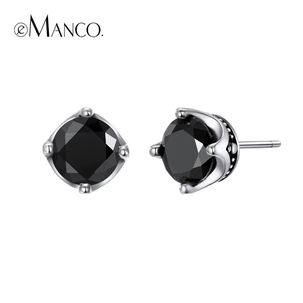 e-Manco 925 Sterling Silver Black Zircon Earrings Party Prevent Allergy Crown Earrings Wholesale New Arrival Gifts
e-Manco 925 Sterling Silver Black Zircon Earrings Party Prevent Allergy Crown Earrings Wholesale New Arrival Gifts