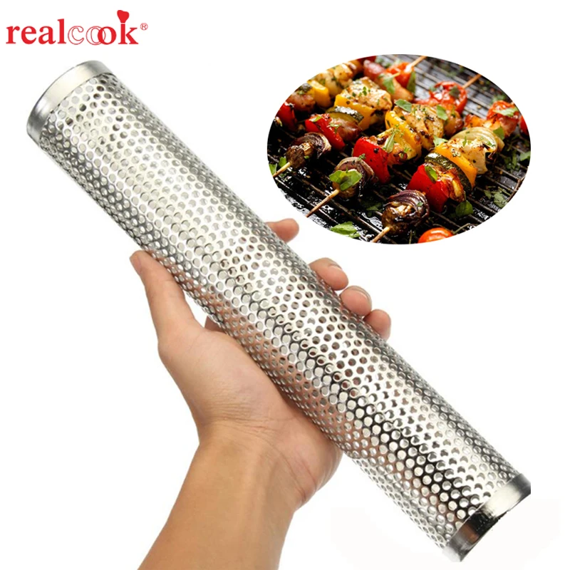 BBQ Grill Cold Smoking Mesh Tube Smoke Generator Stainless Steel Smoker Wood Pellet Barbecue Tool
BBQ Grill Cold Smoking Mesh Tube Smoke Generator Stainless Steel Smoker Wood Pellet Barbecue Tool