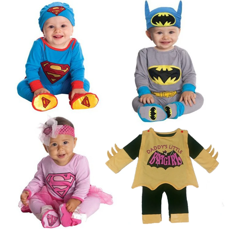 Baby Heros Romper Girls Boys Long Sleeves Superman Batman Supergirl Batgirl Spring Autumn
Baby Heros Romper Girls Boys Long Sleeves Superman Batman Supergirl Batgirl Spring Autumn