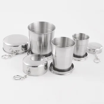 75ml 140ml 240ml Stainless Steel Folding Cup Portable Outdoor Travel Camping Telescopic Cup with Keychain W9036
75ml 140ml 240ml Stainless Steel Folding Cup Portable Outdoor Travel Camping Telescopic Cup with Keychain W9036