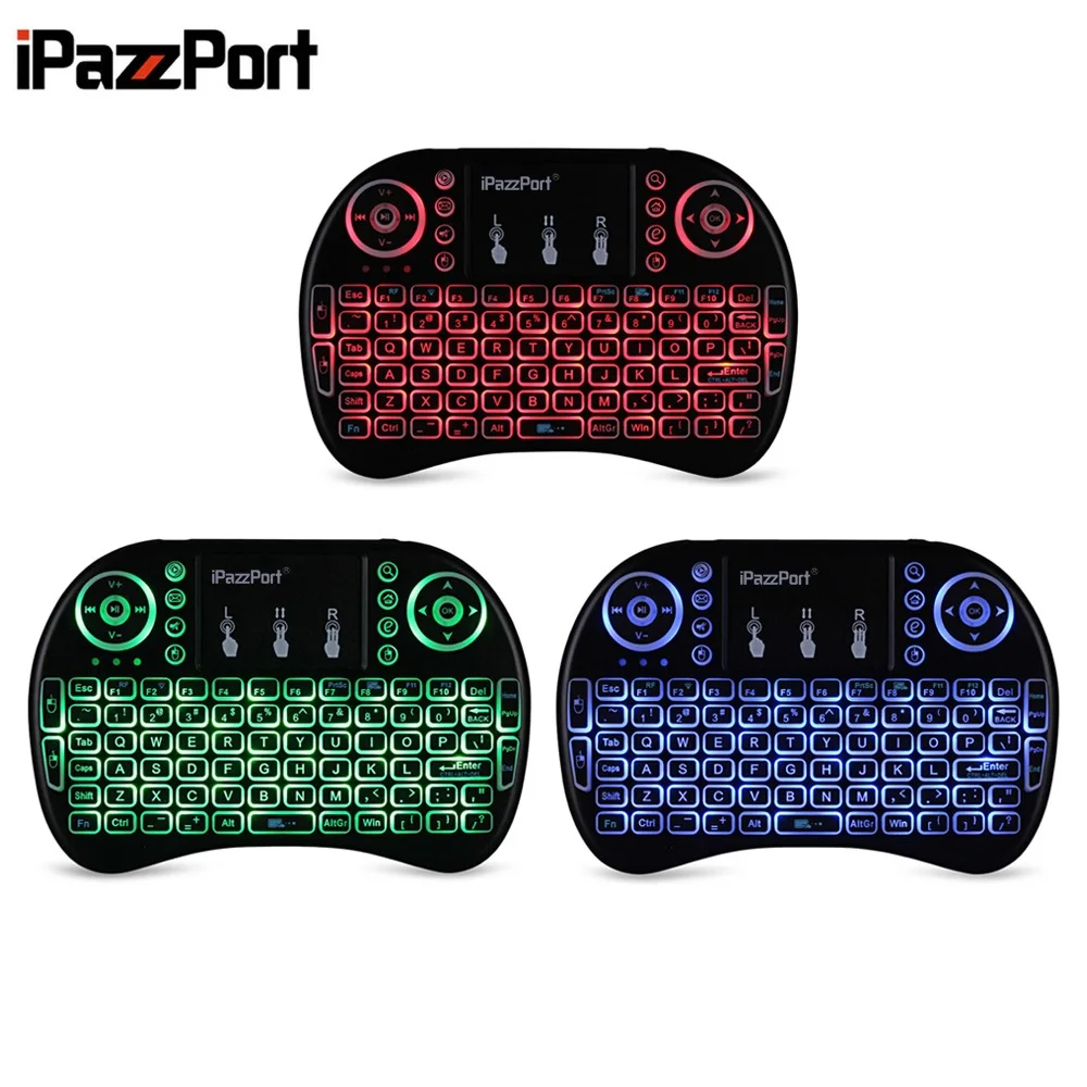 iPazzPort I8 2.4GHz Wireless QWERTY Multifunction Portable Backlit Keyboard with Touchpad Mouse English/Russian
iPazzPort I8 2.4GHz Wireless QWERTY Multifunction Portable Backlit Keyboard with Touchpad Mouse English/Russian