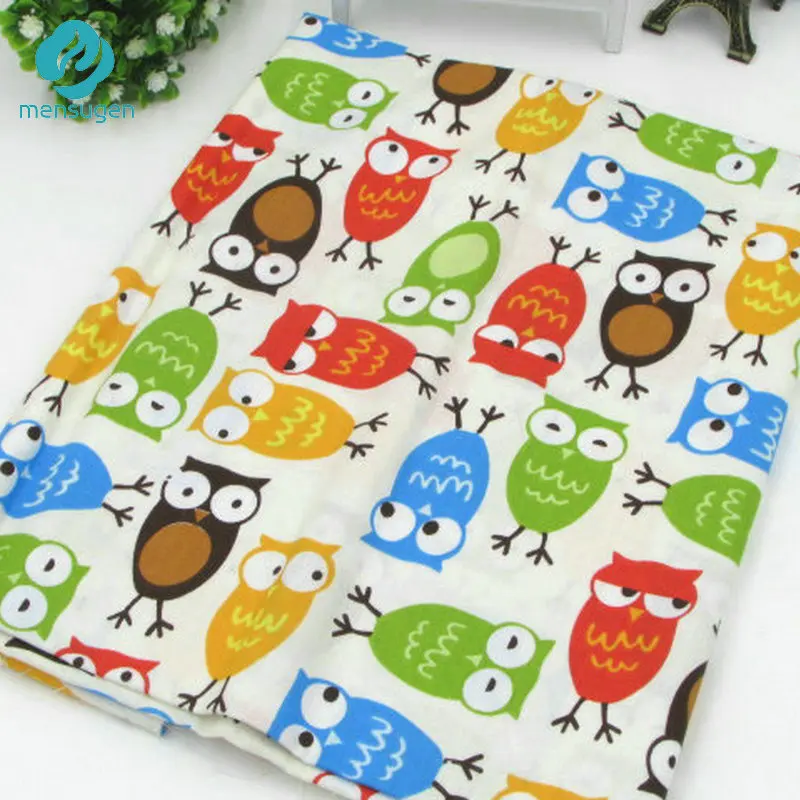 50cm*160cm/piece Cute Colorful Owl Printed 100% Cotton Fabric for Baby Patchwork Quilt Upholstery Fabric Sewing Material
50cm*160cm/piece Cute Colorful Owl Printed 100% Cotton Fabric for Baby Patchwork Quilt Upholstery Fabric Sewing Material