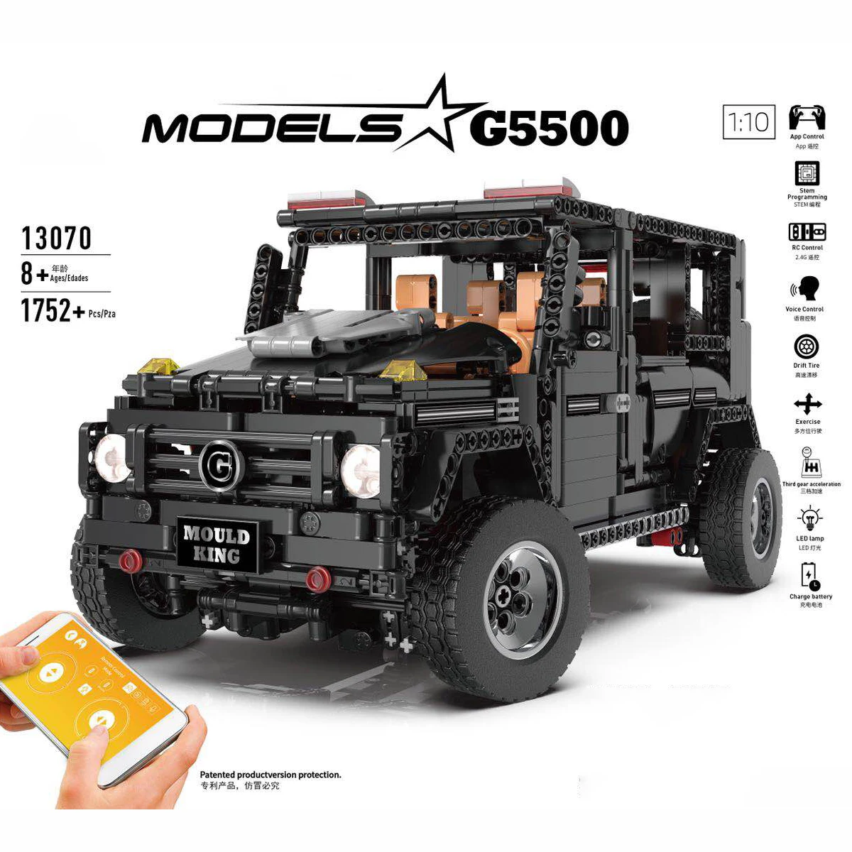 For legoing Technic Voice remote Control Car SUV 2.4G/APP RC drift Car Led Four wheel drive Building Blocks toys for children
For legoing Technic Voice remote Control Car SUV 2.4G/APP RC drift Car Led Four wheel drive Building Blocks toys for children