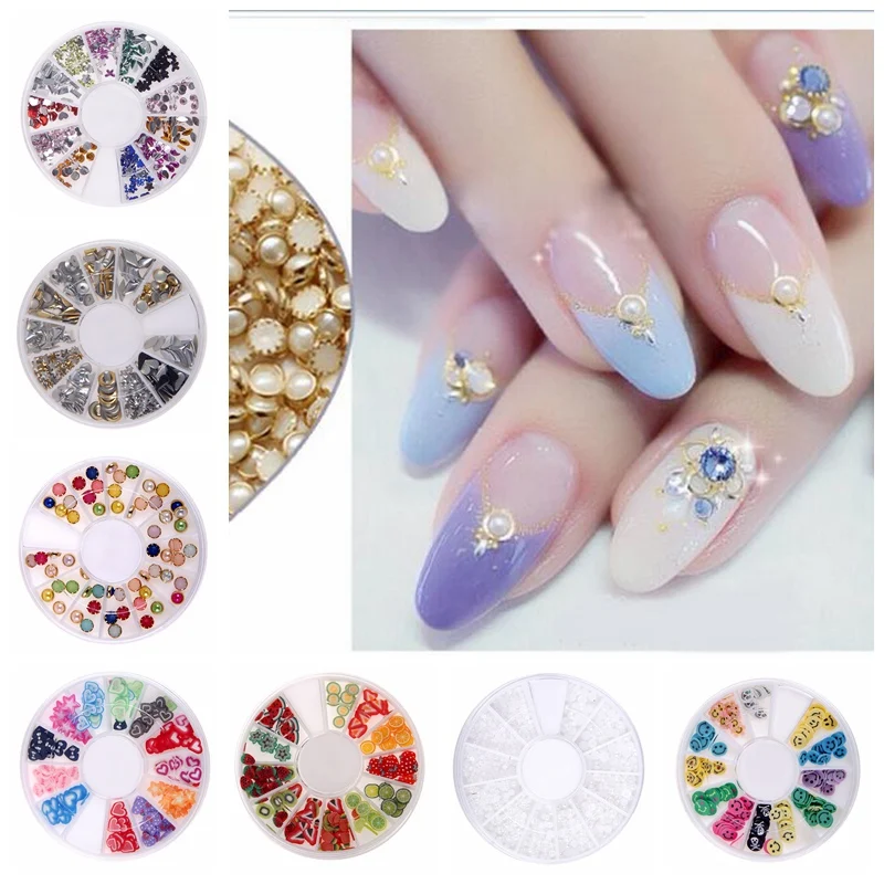 New Glitter Rhinestones Many Styles Wheel Charms Multicolor Items For Nails Art DIY Design Decorations Accessoires 1set/lot
New Glitter Rhinestones Many Styles Wheel Charms Multicolor Items For Nails Art DIY Design Decorations Accessoires 1set/lot