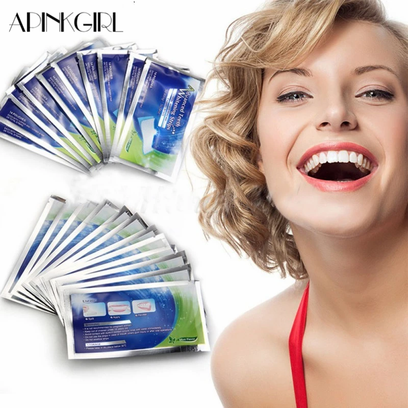 APINKGIRL 14 Pack Advanced Teeth Whitening Strips Care Oral Hygiene Bleaching Double Tooth Whitening Tool Dental Whitening Strip
APINKGIRL 14 Pack Advanced Teeth Whitening Strips Care Oral Hygiene Bleaching Double Tooth Whitening Tool Dental Whitening Strip