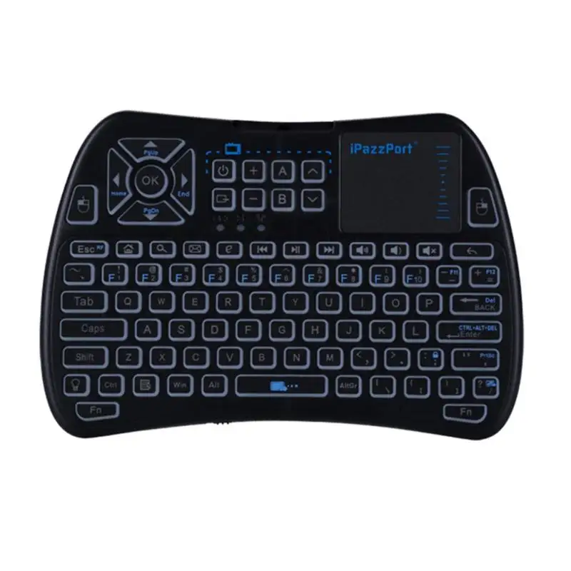 iPazzPort 2.4G IR Wireless Keyboard Remote Control with Touch Pad Backlit
iPazzPort 2.4G IR Wireless Keyboard Remote Control with Touch Pad Backlit