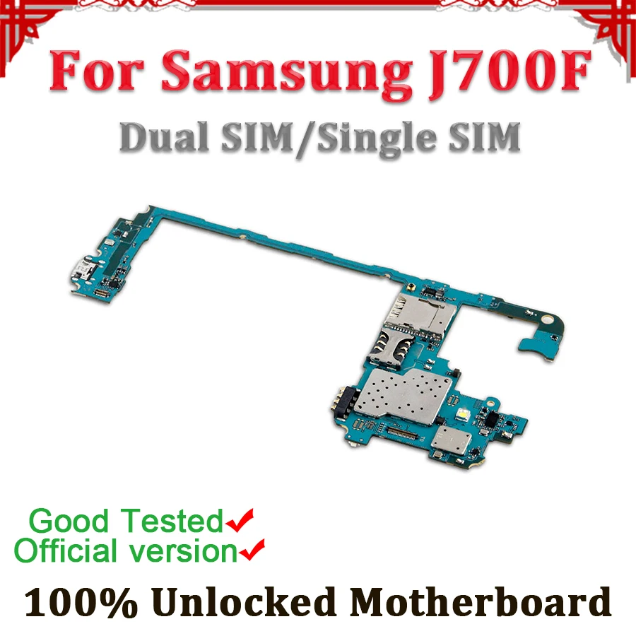 Full Unlocked Mainboard Logic Board For Samsung Galaxy J7 J700F Motherboard Dual Sim/Single Sim With Android System
Full Unlocked Mainboard Logic Board For Samsung Galaxy J7 J700F Motherboard Dual Sim/Single Sim With Android System