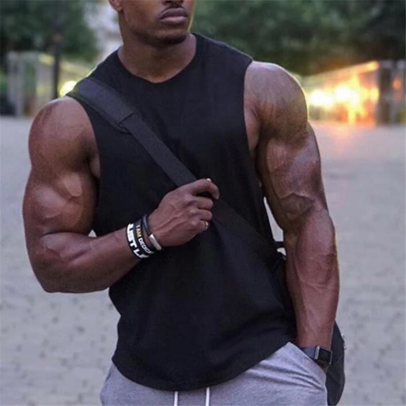 New Blank Sleeveless shirt Mens Workout Shirt Bodybuilding Stringer Tank Top Man Fitness Clothing cotton Muscle vest
New Blank Sleeveless shirt Mens Workout Shirt Bodybuilding Stringer Tank Top Man Fitness Clothing cotton Muscle vest