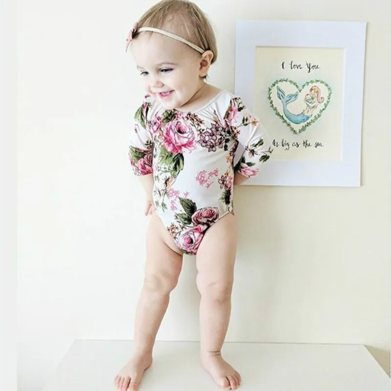 Toddled Baby Girl Floral Bodysuits Jumpsuit Clothes Long Sleeve Flower Print Casual Summer Fall Children baby Girl Clothing
Toddled Baby Girl Floral Bodysuits Jumpsuit Clothes Long Sleeve Flower Print Casual Summer Fall Children baby Girl Clothing