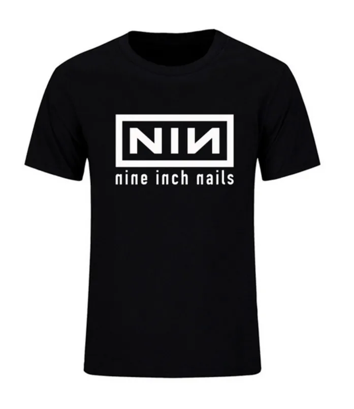 Новинка модные летние футболки Nine Inch Nails Rock Band повседневные Хип хоп с коротким