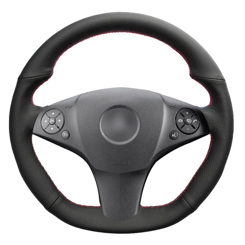 Black PU Faux Leather Car Steering Wheel Cover for Mercedes Benz SLR-Class 2009 SL-CLass AMG 63 65 2009-2012 SLK-Class AMG 55
Black PU Faux Leather Car Steering Wheel Cover for Mercedes Benz SLR-Class 2009 SL-CLass AMG 63 65 2009-2012 SLK-Class AMG 55