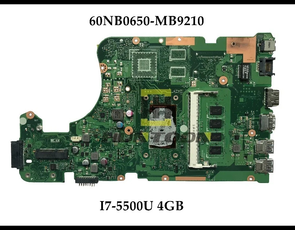 High Quality X555LD REV3.6 Main board For ASUS X555LAB Laptop Motherboard 60NB0650-MB9210 SR23W I7-5500U 4GB RAMs 100% Tested
High Quality X555LD REV3.6 Main board For ASUS X555LAB Laptop Motherboard 60NB0650-MB9210 SR23W I7-5500U 4GB RAMs 100% Tested