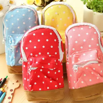 New Style Mini School Bag Students Pen Case Canvas Pencil Case Large Capacity Wave Rucksack Type Pen Bag 4 colors Free Shipping
New Style Mini School Bag Students Pen Case Canvas Pencil Case Large Capacity Wave Rucksack Type Pen Bag 4 colors Free Shipping