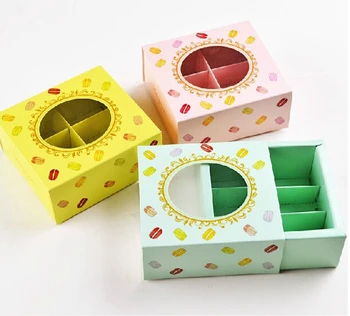 Free Shipping 20pcs/lot Six Holes Included Macarons Box WIth PVC Window Chocolate Biscuit Cake Box Size 12*11*5cm 3Color Option
Free Shipping 20pcs/lot Six Holes Included Macarons Box WIth PVC Window Chocolate Biscuit Cake Box Size 12*11*5cm 3Color Option
