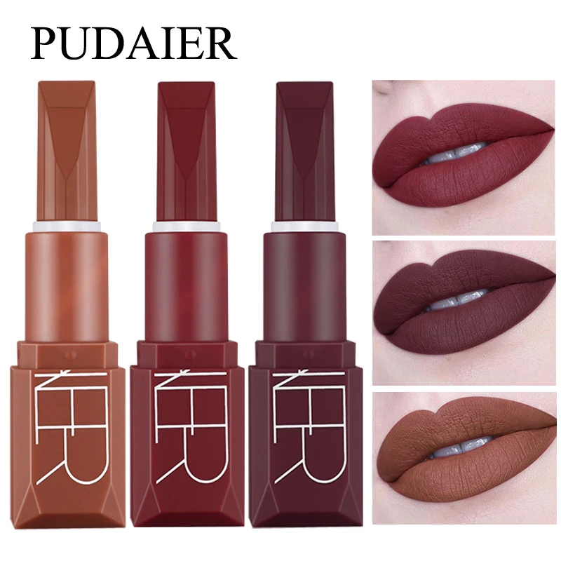 Matte Nude Lipstick Waterproof Long Lasting maquillaje mujer pintalabios rouge a levre Crayon Pudaier Brand Vitamin E Lipstick
Matte Nude Lipstick Waterproof Long Lasting maquillaje mujer pintalabios rouge a levre Crayon Pudaier Brand Vitamin E Lipstick
