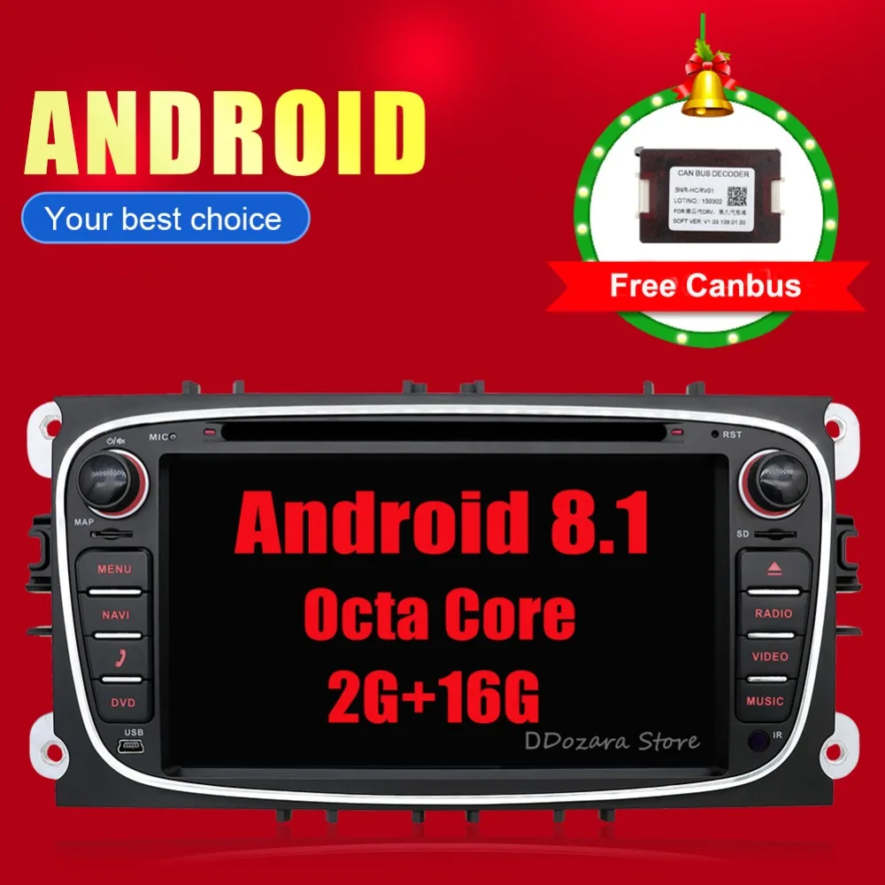 4G Android 8.1 Octa 8 Core Car DVD Player GPS For FORD Mondeo S-MAX Connect FOCUS 2 2008 2009 2010 2011 2G RAM
4G Android 8.1 Octa 8 Core Car DVD Player GPS For FORD Mondeo S-MAX Connect FOCUS 2 2008 2009 2010 2011 2G RAM