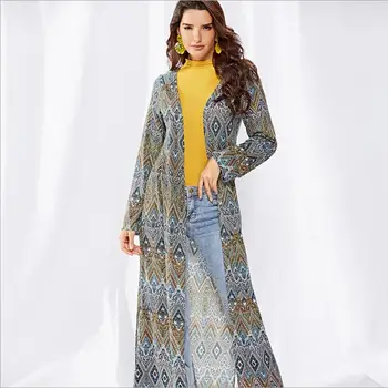 Ethnic Style Long Cardigan Loose Geometric Women Clothing Half Open Collar Split Casual Open Stitch Windbreaker S092
Ethnic Style Long Cardigan Loose Geometric Women Clothing Half Open Collar Split Casual Open Stitch Windbreaker S092
