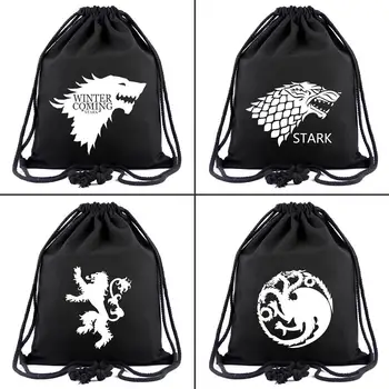 Game of Thrones canvas Drawstring bags House Stark Backpack Women Fashion Cosmetic Container casual Beach Bag simple Shoes Pouch
Game of Thrones canvas Drawstring bags House Stark Backpack Women Fashion Cosmetic Container casual Beach Bag simple Shoes Pouch