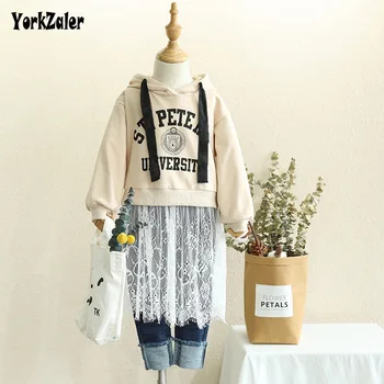 Yorkzaler Spring Fake Two Pieces Girl Princess Dress Long Sleeve Hooded Lace Kids Party Dress Casual Cotton Autumn Clothing
Yorkzaler Spring Fake Two Pieces Girl Princess Dress Long Sleeve Hooded Lace Kids Party Dress Casual Cotton Autumn Clothing