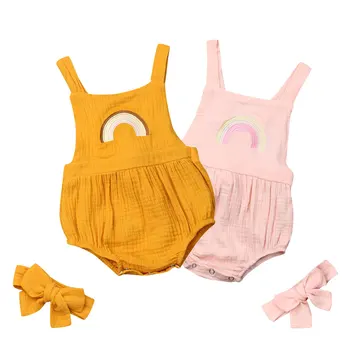 Newborn Infant Baby Girls Rainbow Rompers Summer Sleeveless Jumpsuit Playsuit Baby Girls Costumes
Newborn Infant Baby Girls Rainbow Rompers Summer Sleeveless Jumpsuit Playsuit Baby Girls Costumes