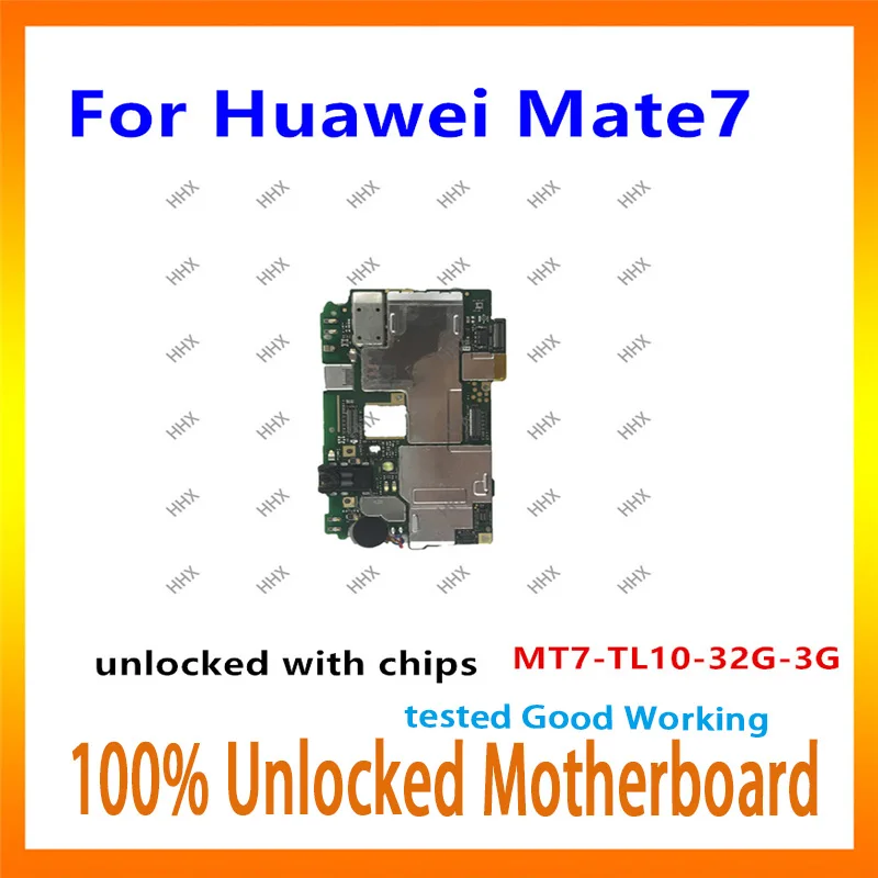 Original logic board for Huawei Mate 7 motherboard MT7-TL10-32G-3G unlocked mate7 mainboard tested well with chips free shipping
Original logic board for Huawei Mate 7 motherboard MT7-TL10-32G-3G unlocked mate7 mainboard tested well with chips free shipping