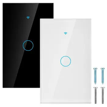 Smart Life WiFi Touch Screen Switch Single Circle for Alexa Google 1-Way AC 100-250V
Smart Life WiFi Touch Screen Switch Single Circle for Alexa Google 1-Way AC 100-250V
