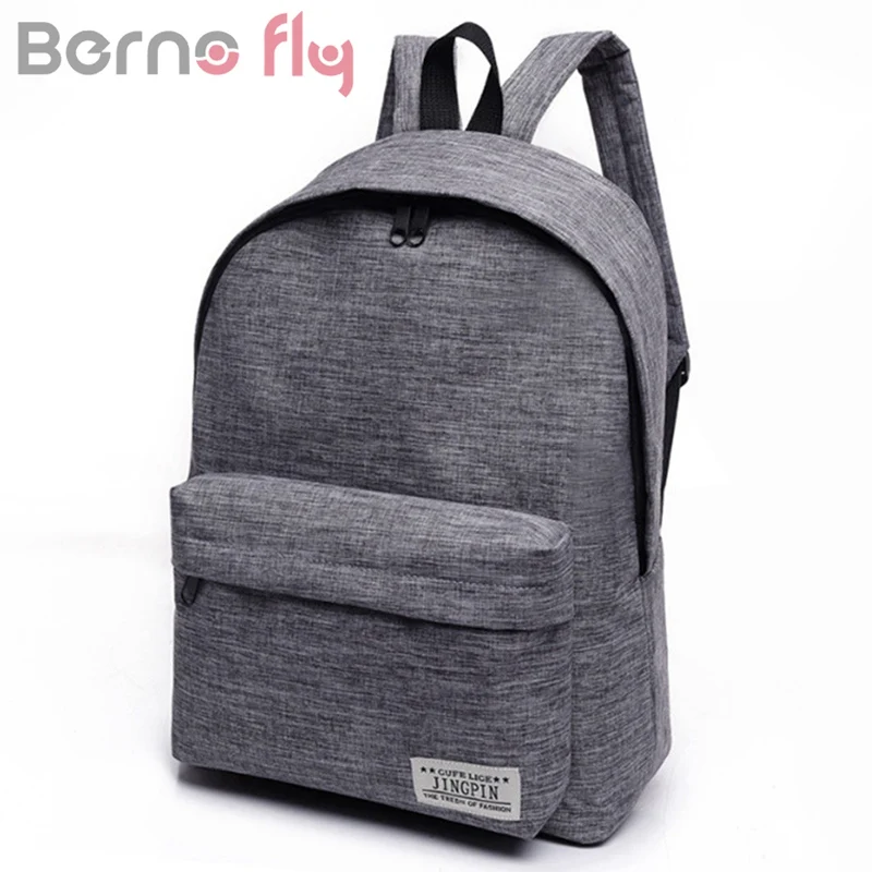 Berno Fly Women Backpack Man Popular Solid Color Backpack For Woman School Bag College Wind Small Fresh Fashion Men Backpack
Berno Fly Women Backpack Man Popular Solid Color Backpack For Woman School Bag College Wind Small Fresh Fashion Men Backpack