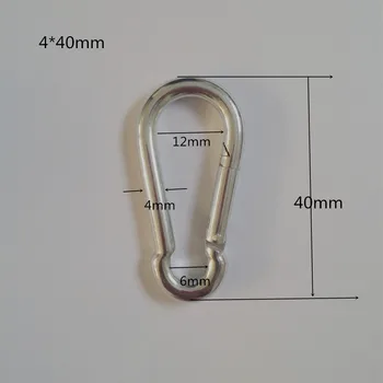 4*40mm,20pieces per lot,stainless steel spring snap carabiner hook climbing snap hook, rigging hardware, marine hardware hooks
4*40mm,20pieces per lot,stainless steel spring snap carabiner hook climbing snap hook, rigging hardware, marine hardware hooks