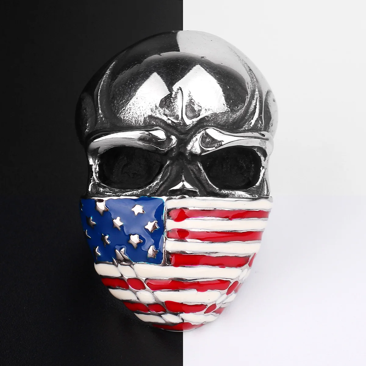 Stainless Steel Men Rings USA National Flag Skull Punk Rock Hip Hop for Biker Male Boyfriend Jewelry Creativity Gift Wholesale
Stainless Steel Men Rings USA National Flag Skull Punk Rock Hip Hop for Biker Male Boyfriend Jewelry Creativity Gift Wholesale