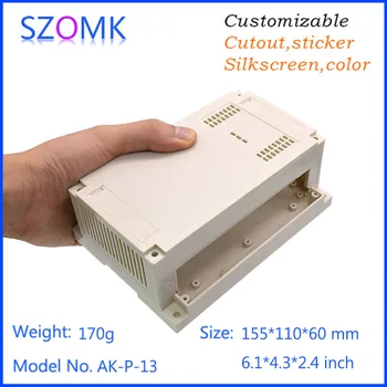 1 piece,szomk diy electronic shell case abs control enclosure plastic housing project enclosure din rail box 155*110*60mm
1 piece,szomk diy electronic shell case abs control enclosure plastic housing project enclosure din rail box 155*110*60mm