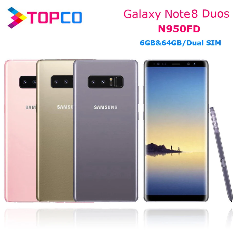 Samsung Galaxy Note8 Duos Note 8 N950FD Unlocked 4G LTE Android Phone Exynos Octa Core 6.3" Dual 12MP RAM 6GB ROM 64GB NFC
Samsung Galaxy Note8 Duos Note 8 N950FD Unlocked 4G LTE Android Phone Exynos Octa Core 6.3" Dual 12MP RAM 6GB ROM 64GB NFC