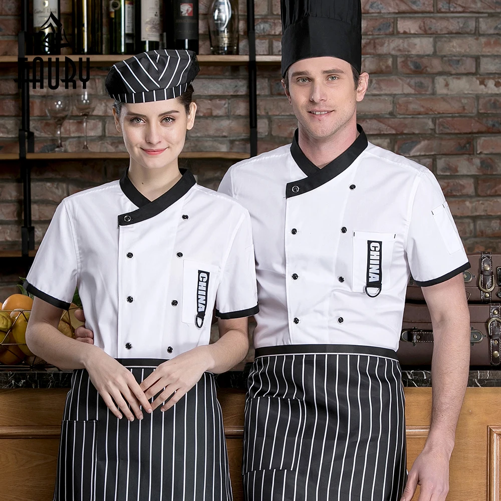 2019 Chef Jacket Short Sleeves Restaurant Uniforms Patchwork Chef Shirt Food Service Kitchen Men Women Cook Work Clothes
2019 Chef Jacket Short Sleeves Restaurant Uniforms Patchwork Chef Shirt Food Service Kitchen Men Women Cook Work Clothes