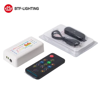 Bluetooth Music Dream Color Controller DC5-24V 13 Keys RF Remote WS2812B WS2813 WS2811 1903 LED Strip 512 Pixels Matrix Panel
Bluetooth Music Dream Color Controller DC5-24V 13 Keys RF Remote WS2812B WS2813 WS2811 1903 LED Strip 512 Pixels Matrix Panel
