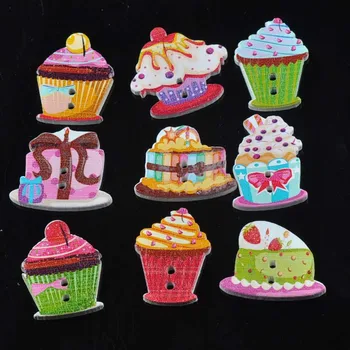 Hot 50PCs Wooden Buttons Mixed Color cake Pattern Decorative Buttons 2 Holes Fit Sewing Scrapbooking Craft DIY 18-25mm mt1587
Hot 50PCs Wooden Buttons Mixed Color cake Pattern Decorative Buttons 2 Holes Fit Sewing Scrapbooking Craft DIY 18-25mm mt1587