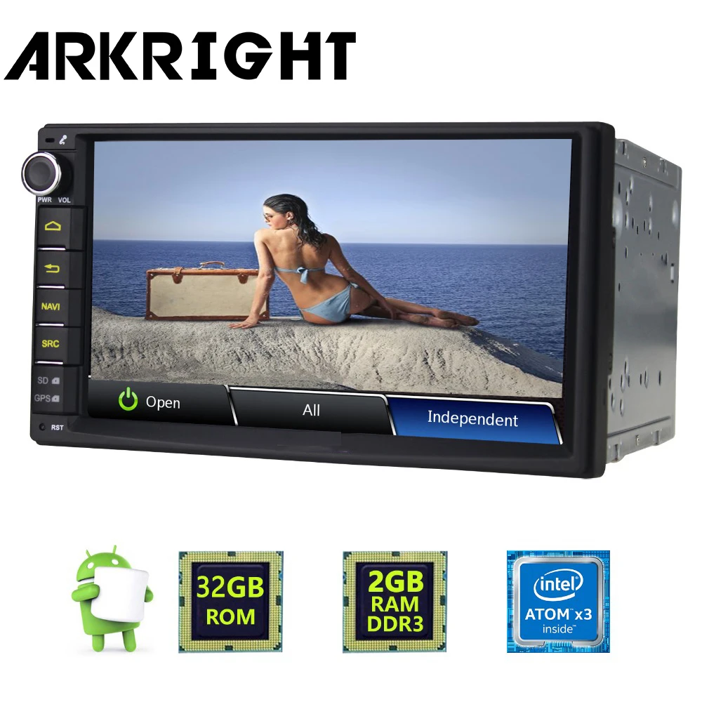 7" ARKRIGHT 2GB+32GB 2 Din Universal Car Audio Stereo Radio Android 6.0 Multimedia Player GPS Navigation with built-in amplifier
7" ARKRIGHT 2GB+32GB 2 Din Universal Car Audio Stereo Radio Android 6.0 Multimedia Player GPS Navigation with built-in amplifier