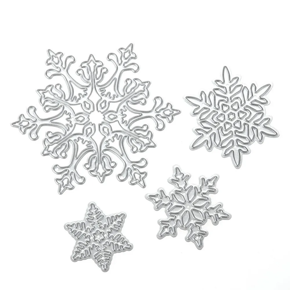 4pcs/Set Christmas Metal Dies Snowflake Cutting Dies Scrapbooking Album Paper Card Embossing For DIY Scrapbook Decoration
4pcs/Set Christmas Metal Dies Snowflake Cutting Dies Scrapbooking Album Paper Card Embossing For DIY Scrapbook Decoration