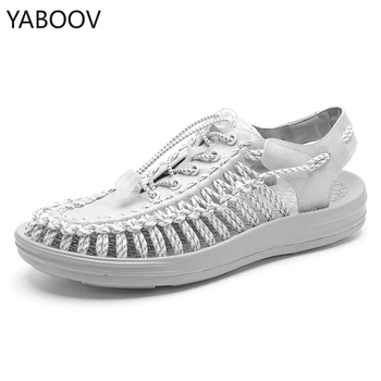 Seaside Beach Shoes Summer Sandals Men Shoes Fashion Handmade Weaving Design Big Size 45 High Quality Comfortable Casual Shoes
Seaside Beach Shoes Summer Sandals Men Shoes Fashion Handmade Weaving Design Big Size 45 High Quality Comfortable Casual Shoes
