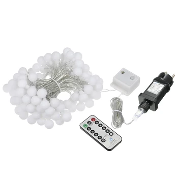 13M 3.6W 100LED lamp Globe String Light with Remote Control Multi-color 8 Different Lighting Mode Timer Dimmable IP44 Waterproof
13M 3.6W 100LED lamp Globe String Light with Remote Control Multi-color 8 Different Lighting Mode Timer Dimmable IP44 Waterproof