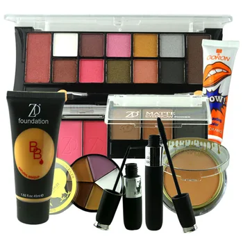 

GORON 9pcs Makeup Set Eyeshadow Concealer BB Cream Blusher Eyebrow Powder Lip Gloss Mascara Eyeliner Cosmetics Kit FEL09SET
