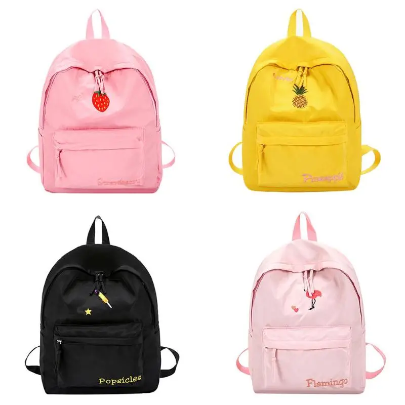 Cute Fruits Cartoon Embroidery Women Nylon Backpack Girl Preppy Shoulder Schoolbag Teenage Girls
Cute Fruits Cartoon Embroidery Women Nylon Backpack Girl Preppy Shoulder Schoolbag Teenage Girls