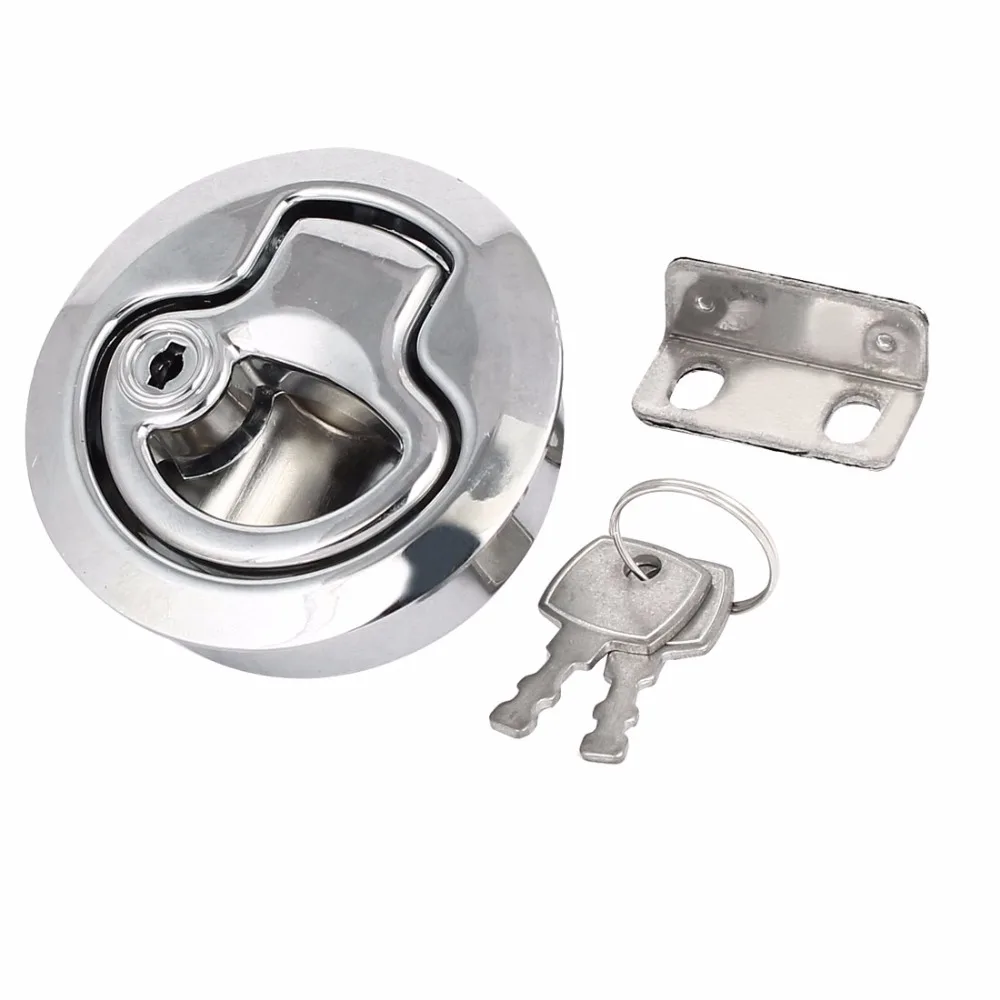Uxcell Hot Sale 1 Pcs 64 x 61 x 38mm Zinc Alloy Round Shape Flush Pull Security Locking Slam Latch Lock Locker w Keys,Screws
Uxcell Hot Sale 1 Pcs 64 x 61 x 38mm Zinc Alloy Round Shape Flush Pull Security Locking Slam Latch Lock Locker w Keys,Screws