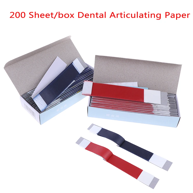 200 Sheet Dental Articulating Paper Blue Strips Dental Lab Products Oral Dentist Teeth Care Whitening Material Oral Care Tool
200 Sheet Dental Articulating Paper Blue Strips Dental Lab Products Oral Dentist Teeth Care Whitening Material Oral Care Tool